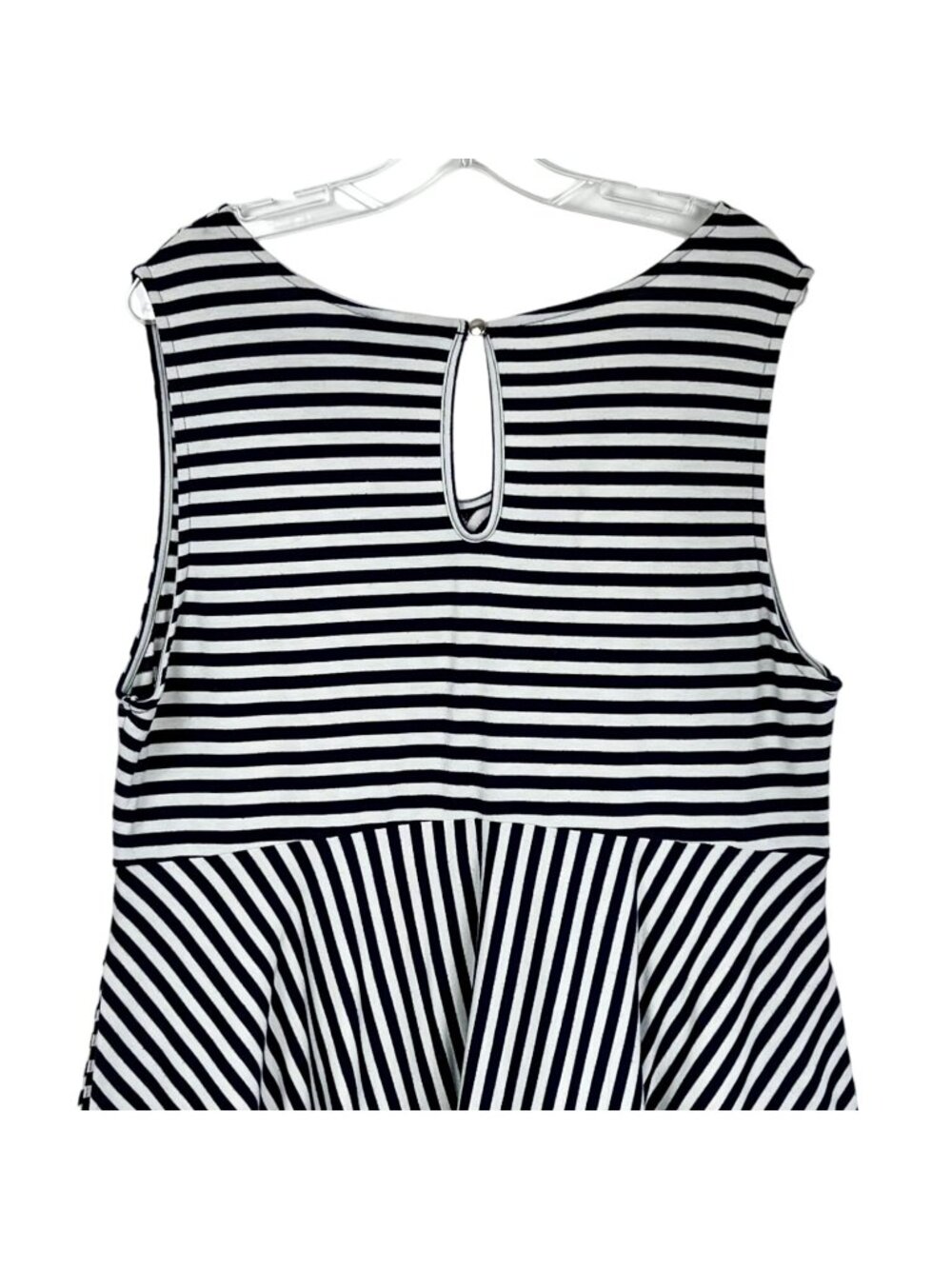 SUMMER CLEARANCE Lane Bryant Womens Size 16 Navy & White Dress - Picture 7 of 11